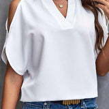 Elegant Off-Shoulder Blouse for Women with Half Sleeves