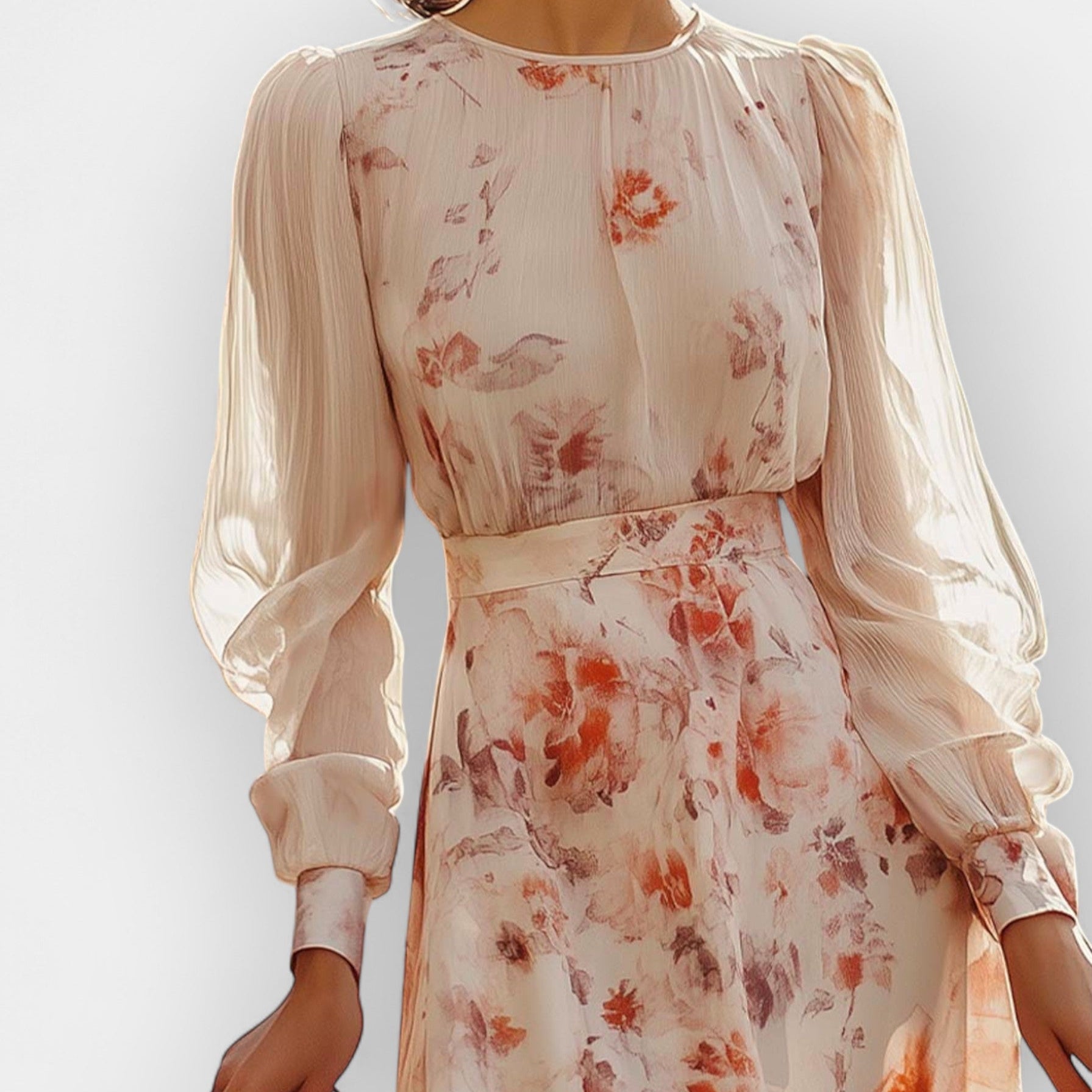 Amelia | Romantic Statement Pleated Dress Eveningwear
