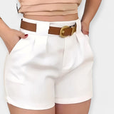 Charlotte | Elegant Classic High-Waisted Pleated Shorts