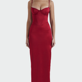 Alexandra | Exquisitely Elegant Satin Evening Dress
