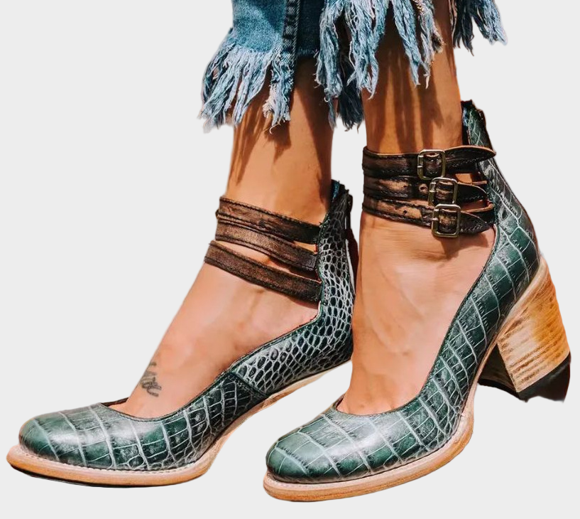 Charlotte | Exquisitely Handcrafted Strappy Court Shoes