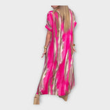 Alex | Luxuriant Exquisitely Kaftanic V-Neck Sleeved