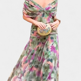 Christabella | V-Neck Floral Dress Exquisite Finesse