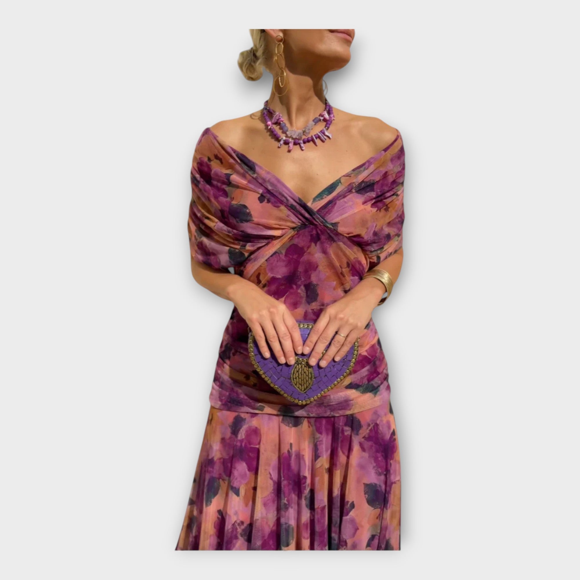 Alexandria | Breathable Dress With Striking Neckline