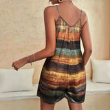 Women’s Romper – Sleeveless – Loose Fit – Wide Leg – Cotton – Casual Wear