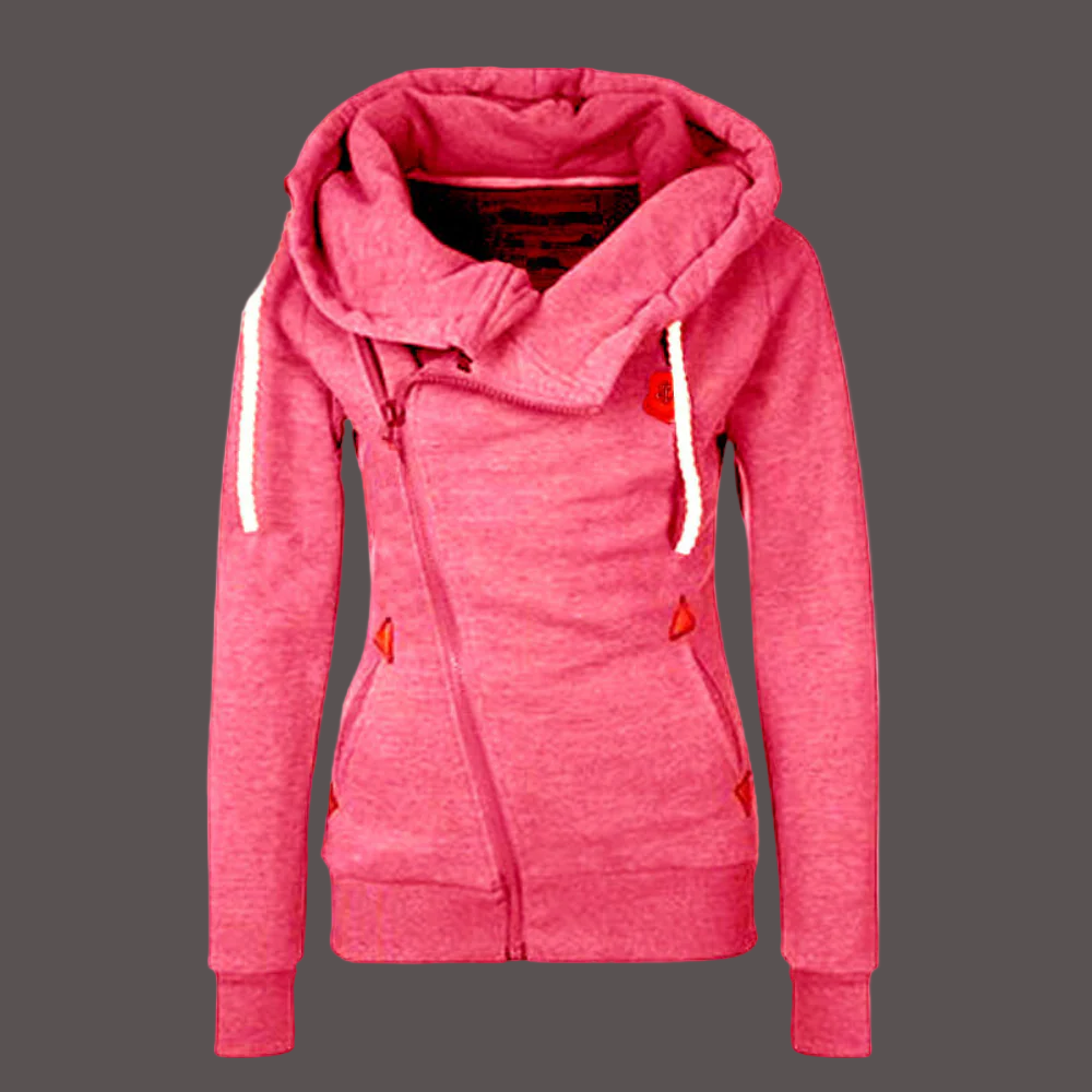 Felicity | Hoodie Jacket – Asymmetrical Zip