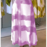 Women’s A-Line Skirt – Midi Length – Checkered Print