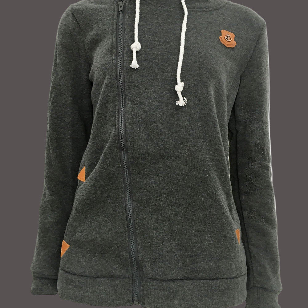 Felicity | Hoodie Jacket – Asymmetrical Zip