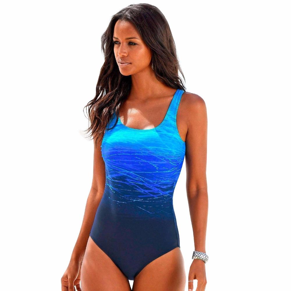 Women’s One-Piece Swimsuit – Streamlined Fit – Scoop Neck – Breathable Stretch Fabric