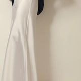 Women's Maxi Skirt - Sleek Satin - Flowing A-Line Silhouette - Elegant Formal Wear