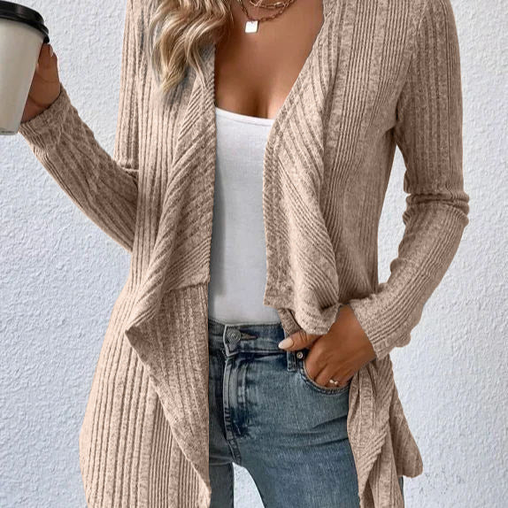 Women's casual open-front cardigan