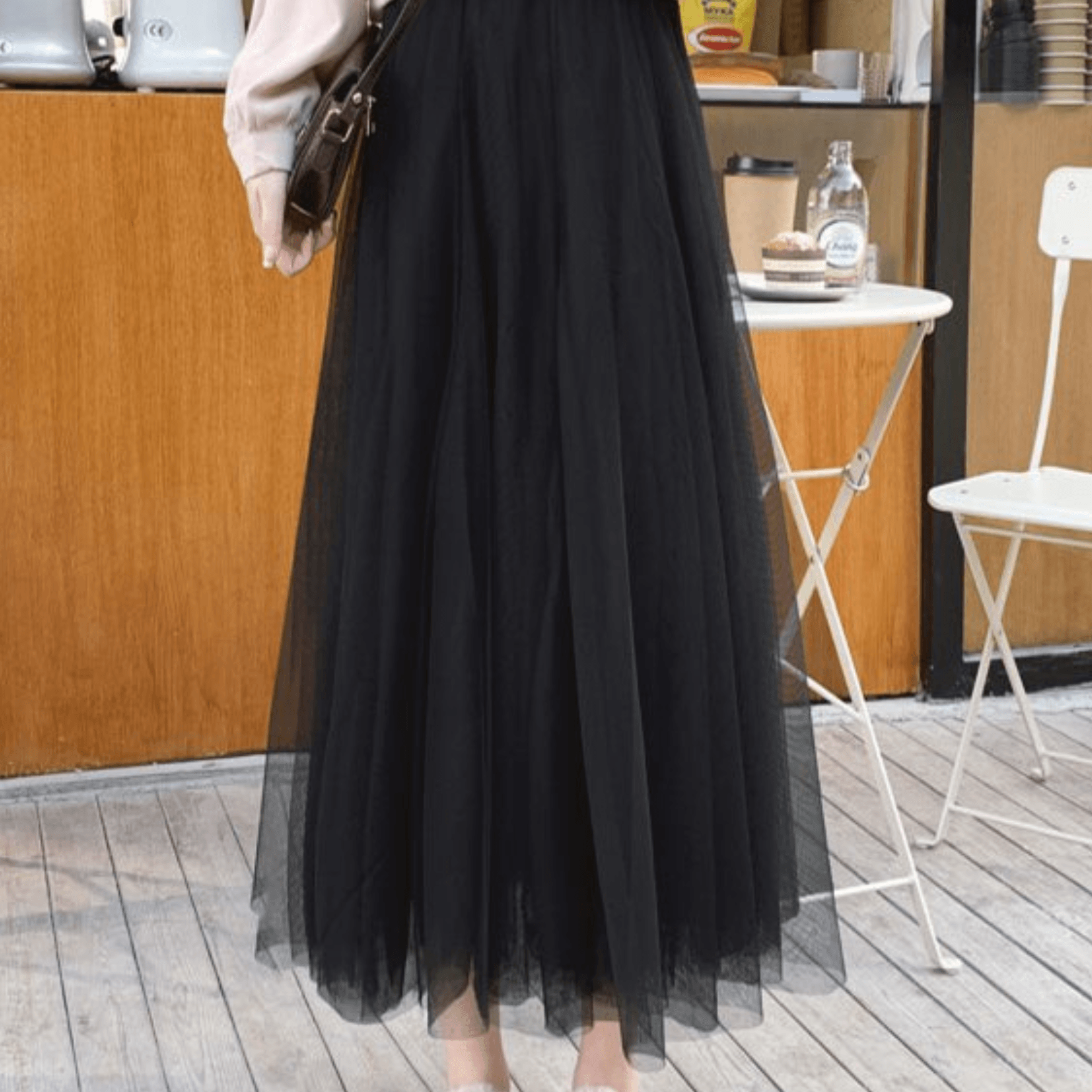 Women's Tulle Skirt - Ankle Length - Layered Mesh - Elegant & Flowing Design