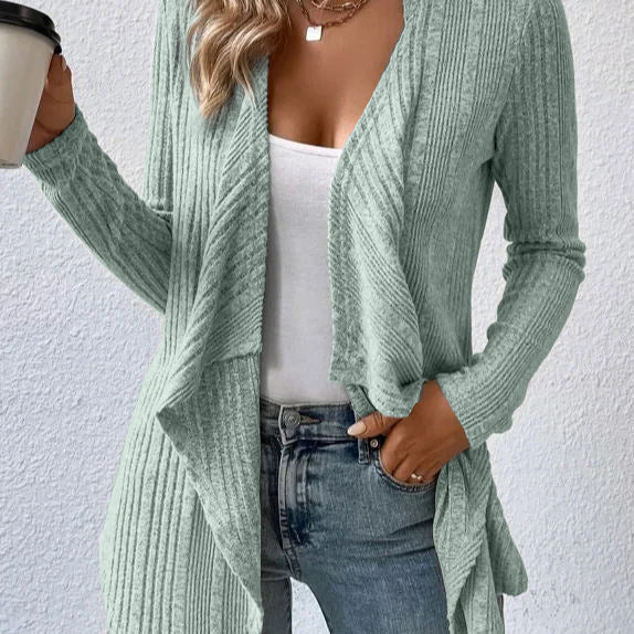 Women's casual open-front cardigan