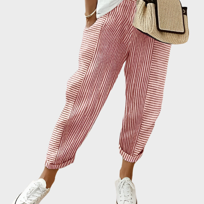 Cameron Timeless Striped Casual Trousers Collection