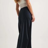 Women's Maxi Skirt - Sleek Satin - Flowing A-Line Silhouette - Elegant Formal Wear