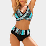 Alexandra | Sculpting High-Waisted Geometric Bikini