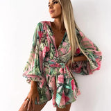 Boho Lace Playsuit - Summer Beach Romper for Women