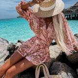 Boho Lace Playsuit - Summer Beach Romper for Women