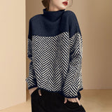 Eleanor | Casual Striped Knit Sweater With Long Sleeves