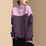 Eleanor | Casual Striped Knit Sweater With Long Sleeves